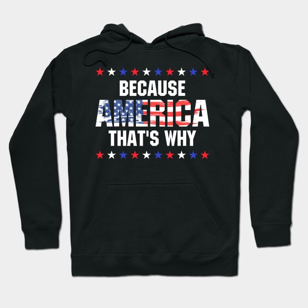 Because America That's Why Hoodie by SimonL